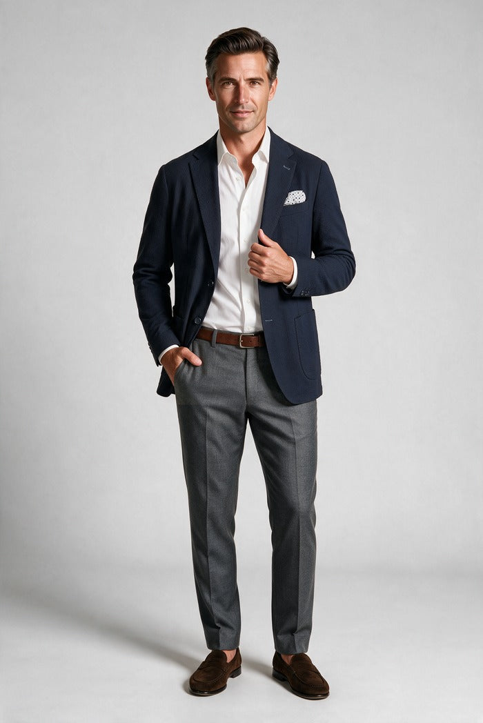 7 Downie Meridian Sport Coat, Navy – view 5