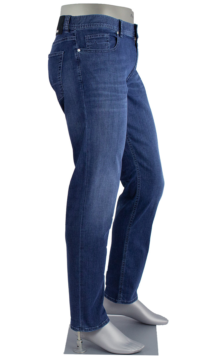 Alberto Pipe Coolmax Business Jean, Blue – view 2