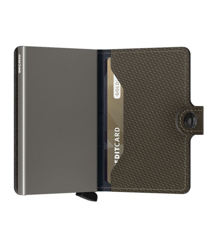 Secrid Miniwallet Carbon | Khaki – view 3