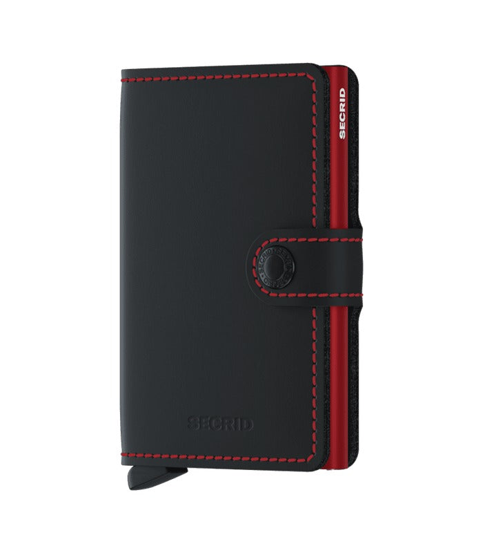 Secrid Miniwallet | Matte Black & Red | Mondo Uomo Naples FL