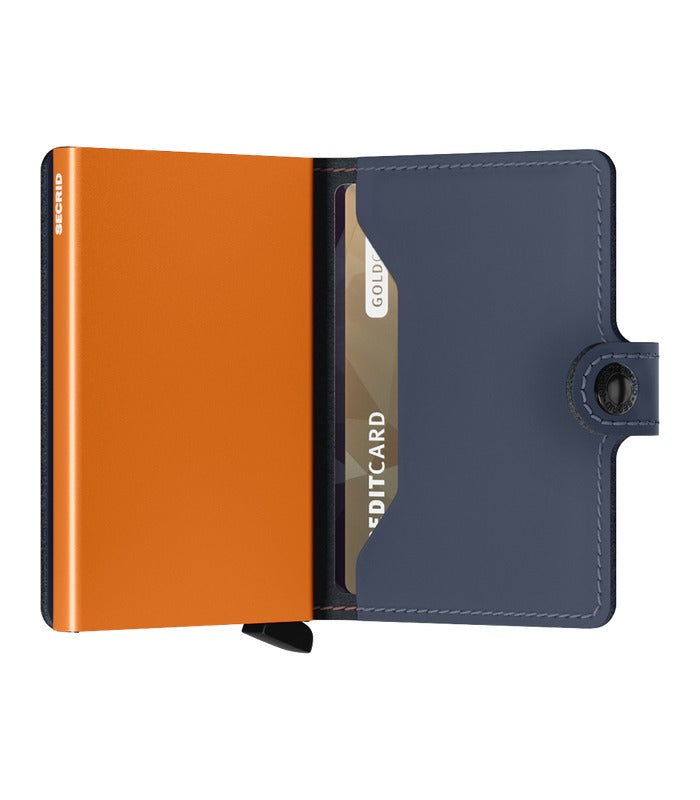Secrid Miniwallet Matte | Nightblue & Orange – view 2