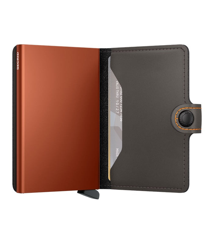 Secrid Miniwallet Matte | Truffle & Orange – view 2