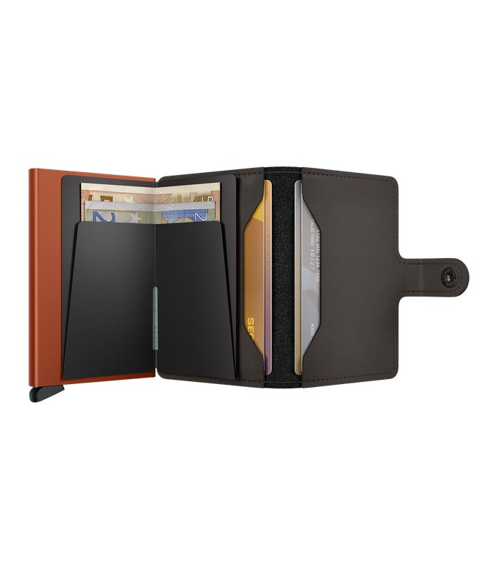 Secrid Miniwallet Matte | Truffle & Orange – view 3