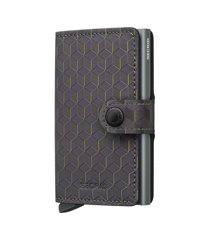 Secrid Miniwallet Optical | Grey Yellow | Mondo Uomo Naples FL