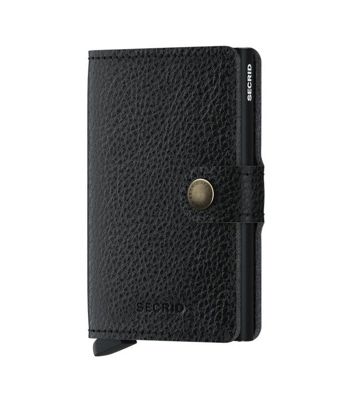 Secrid Miniwallet Vegetable Tanned | Black/Black | Mondo Uomo Naples FL