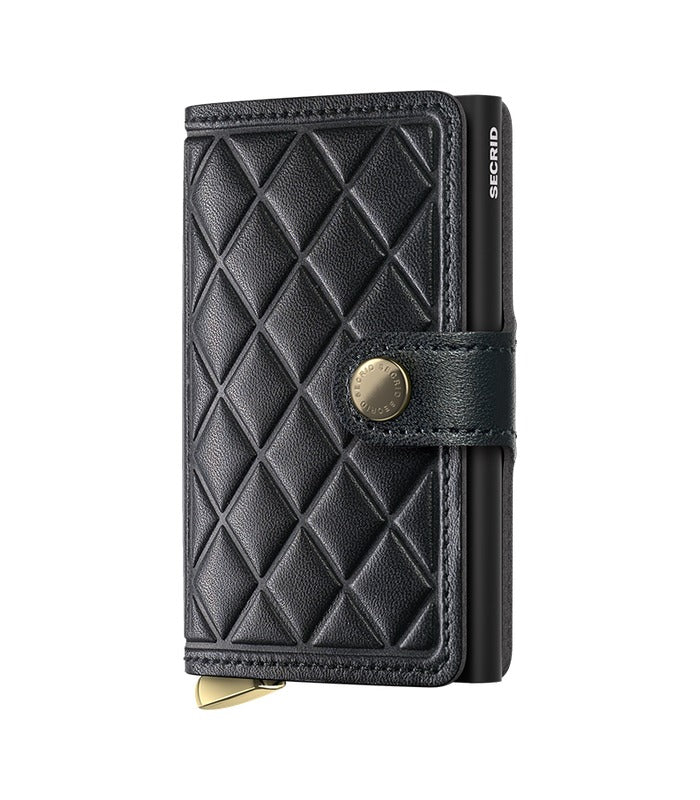 Secrid Premium Miniwallet Emboss Diamond | Black | Mondo Uomo Naples FL