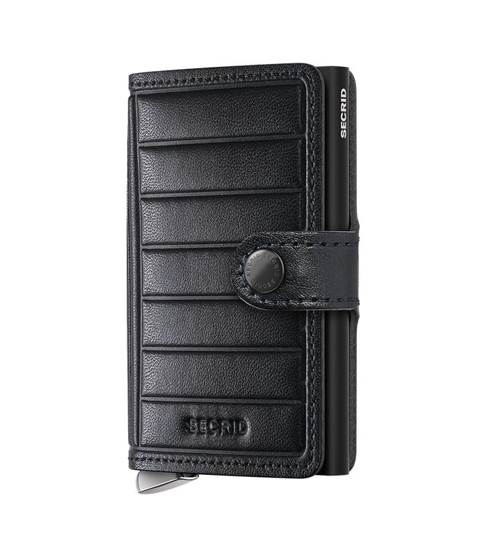 Secrid Premium Miniwallet Emboss Lines | Black | Mondo Uomo Naples FL