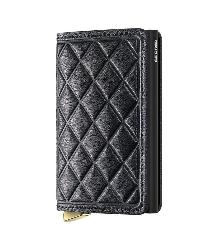 Secrid Premium Slimwallet Emboss Diamond | Black | Mondo Uomo Naples FL