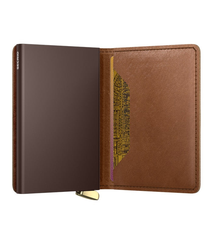Secrid Premium Slimwallet Emboss Lines | Cognac – view 2