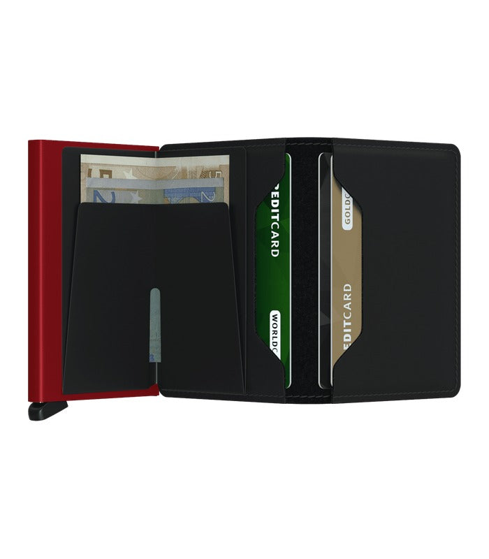 Secrid Slimwallet Matte | Black & Red – view 3
