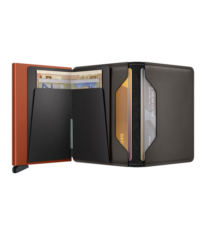 Secrid Slimwallet Matte | Truffle & Orange – view 3