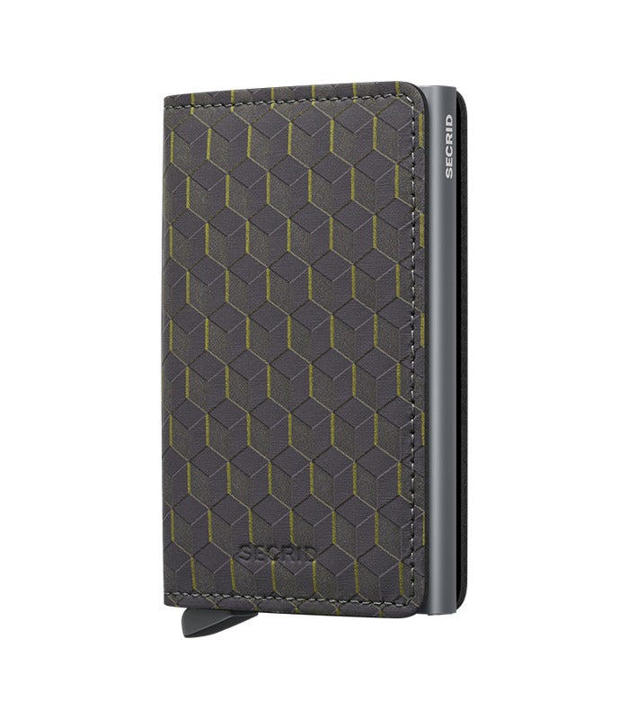 Secrid Slimwallet Optical | Grey Yellow | Mondo Uomo Naples FL
