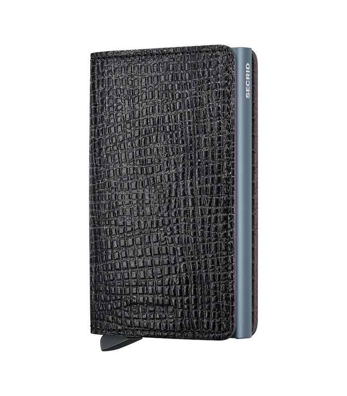 Secrid Slimwallet Palmellato | Black | Mondo Uomo Naples FL