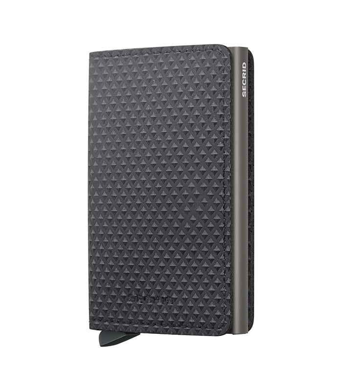 Secrid Slimwallet Pyramid | Grey | Mondo Uomo Naples FL