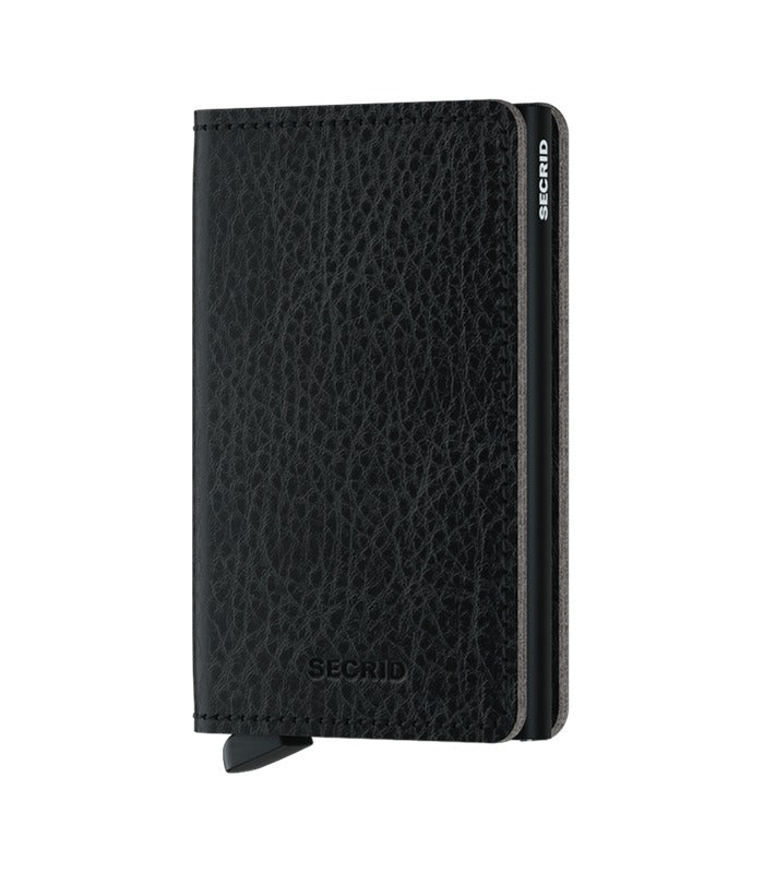 Secrid Slimwallet Vegetable Tanned | Black\Black | Mondo Uomo Naples FL
