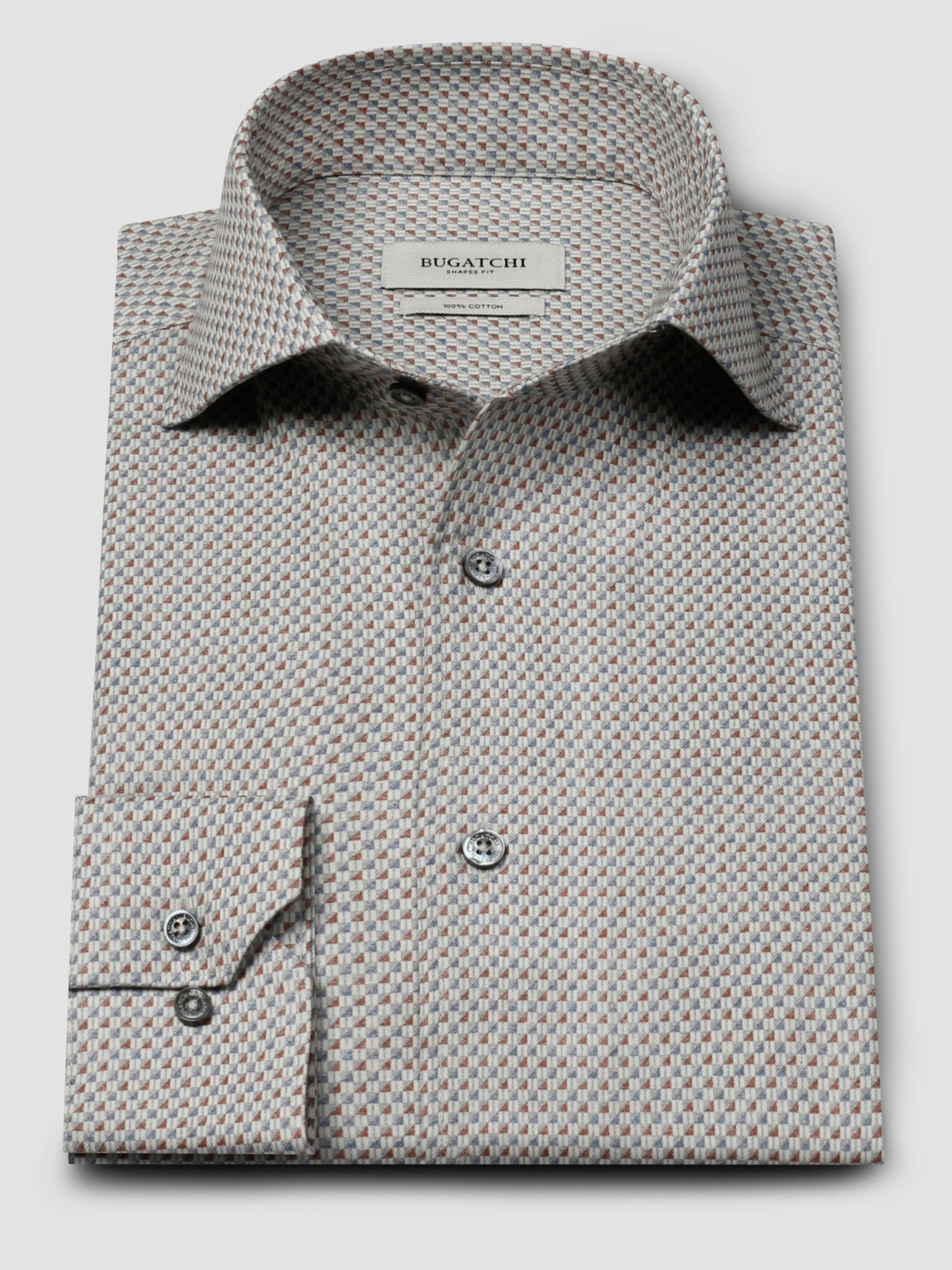 Bugatchi L/S Alvin Shirt, Limestone | Mondo Uomo Naples FL