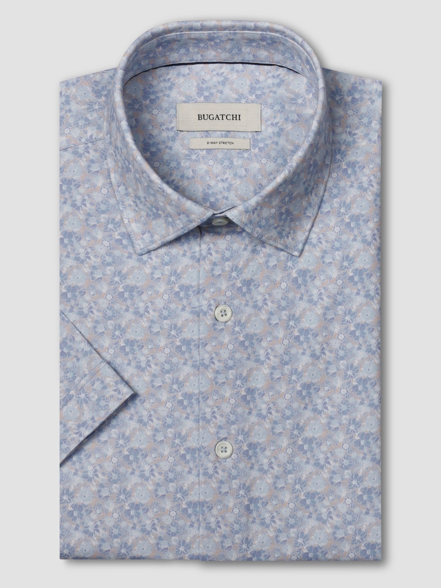 Bugatchi Ooohcotton S/S Miles Shirt, Orchid | Mondo Uomo Naples FL