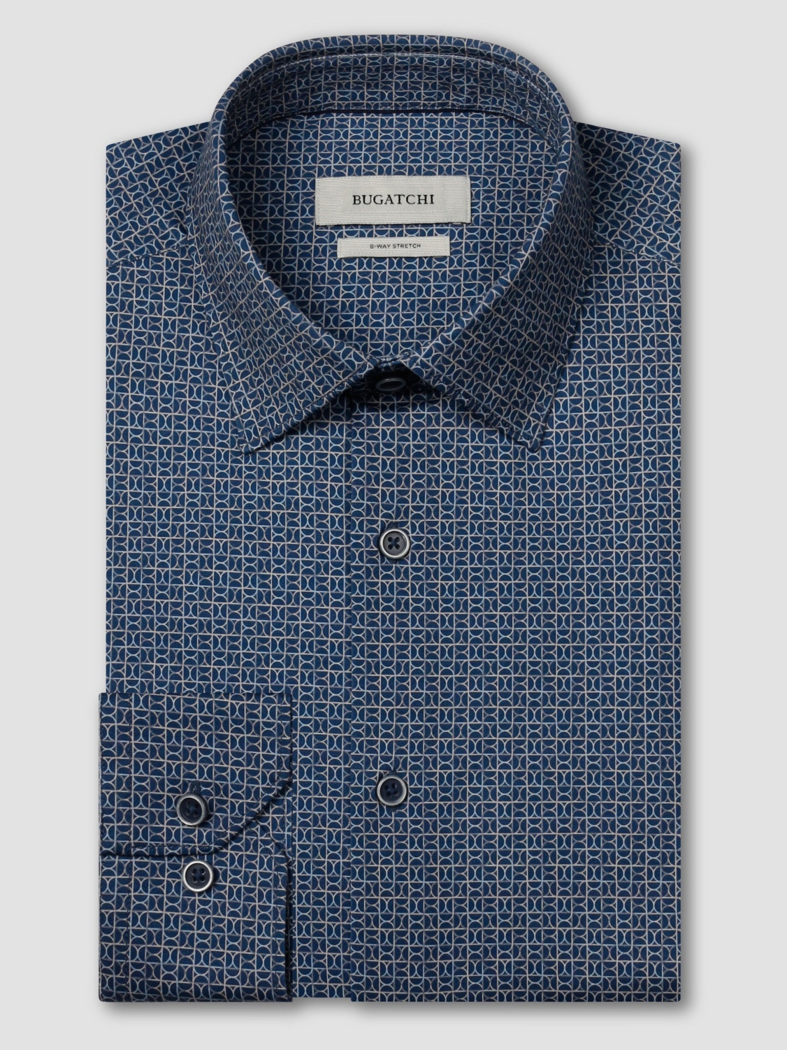 Bugatchi Ooohcotton L/S James Shirt, Indigo
