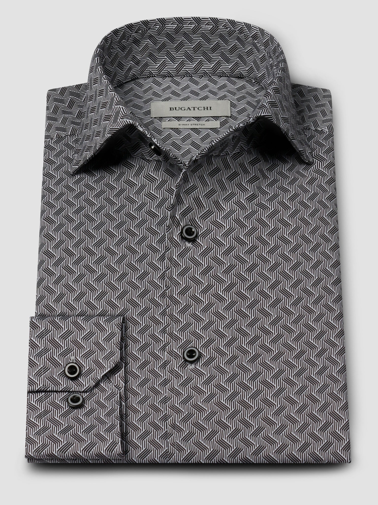 Bugatchi Ooohcotton L/S Devon Shirt, White | Mondo Uomo Naples FL