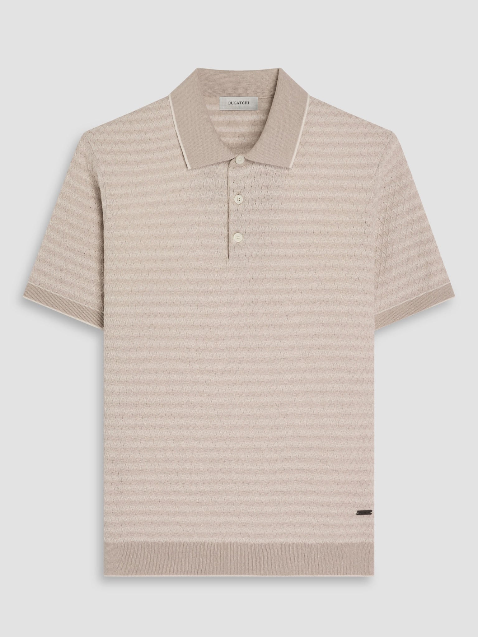 Bugatchi S/S Polo Sweater, Oatmeal