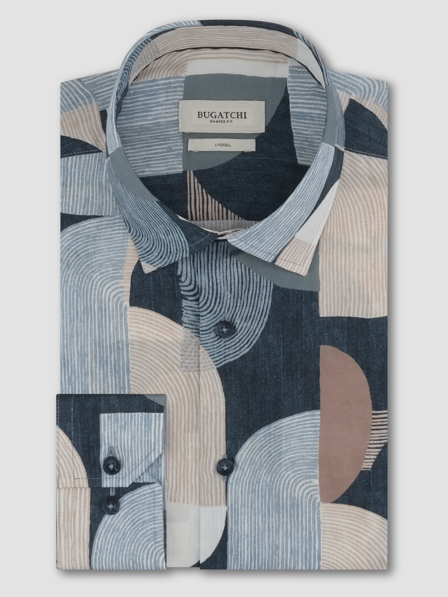 Bugatchi L/S Julian Shirt, Air Blue | Mondo Uomo Naples FL