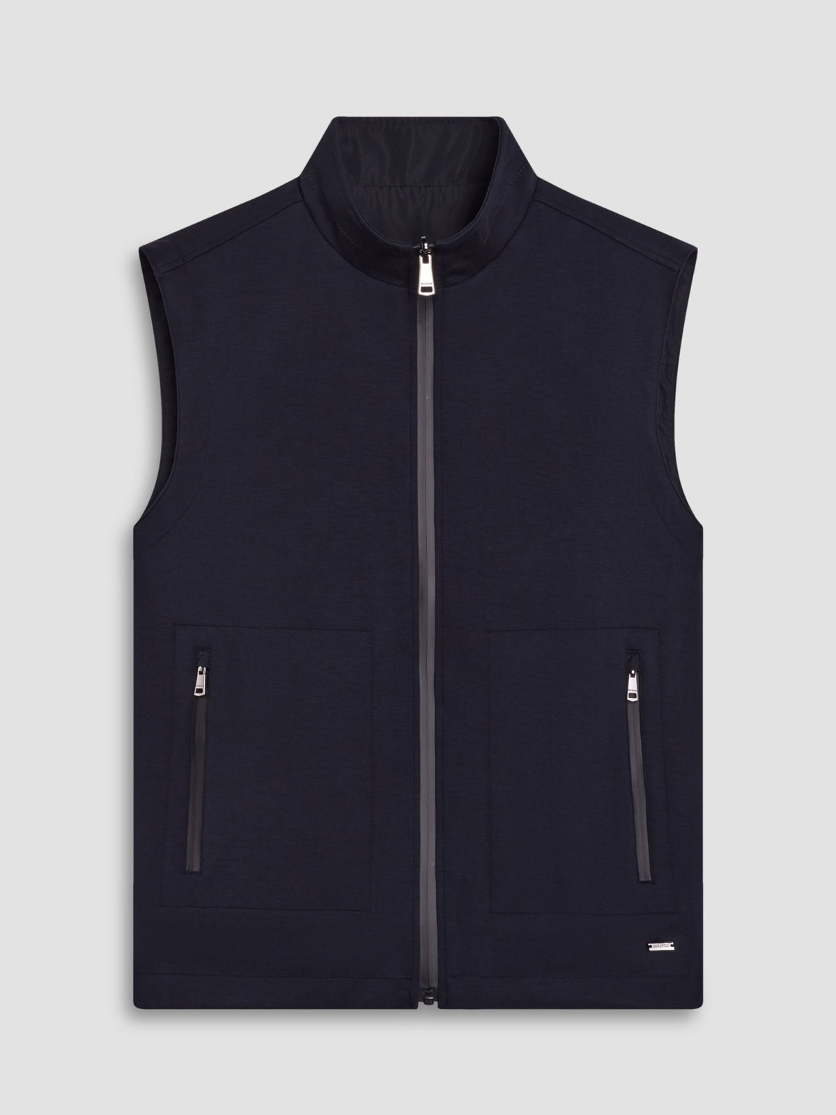 Bugatchi Soft Touch Knit Vest, Navy | Mondo Uomo Naples FL