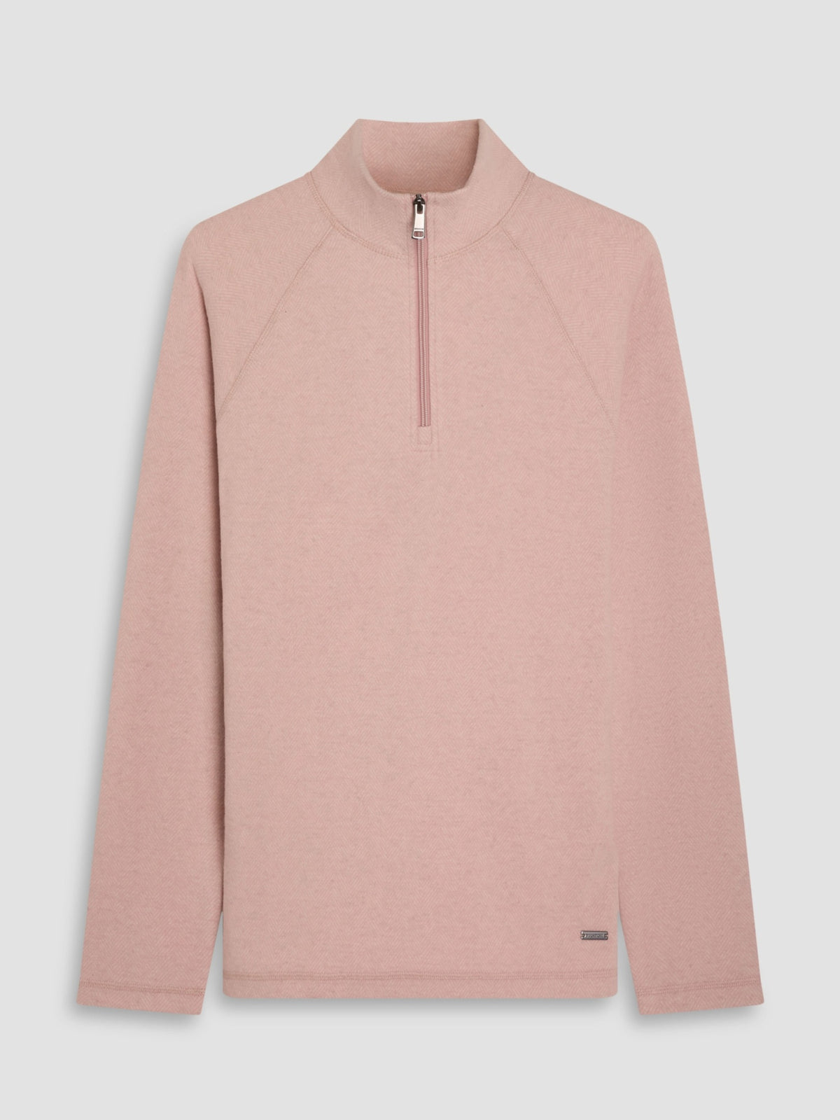 Bugatchi L/S Quarter-Zip Knit, Dusty Pink | Mondo Uomo Naples FL