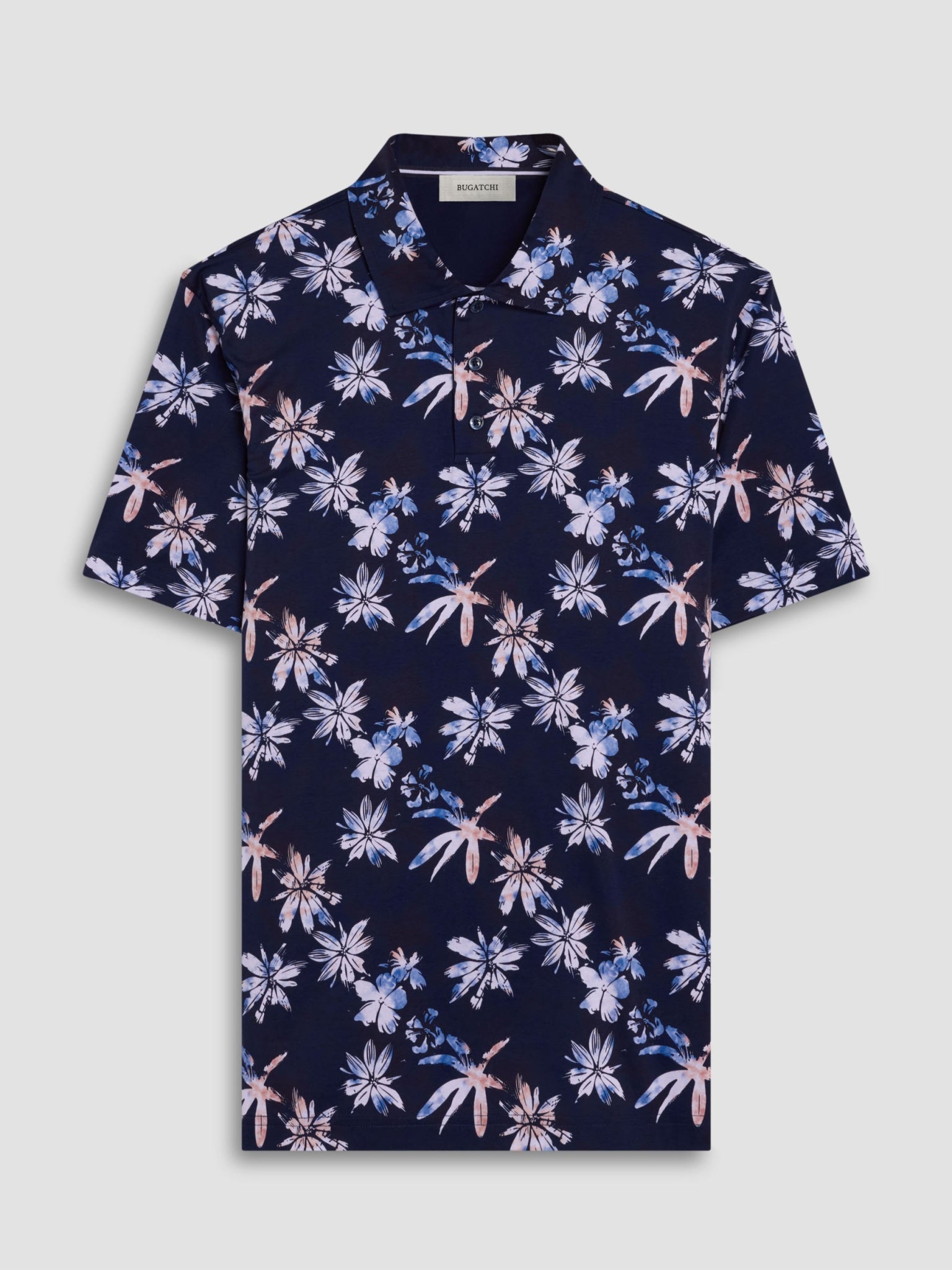 Bugatchi S/S Hendrix Polo, Navy | Mondo Uomo Naples FL