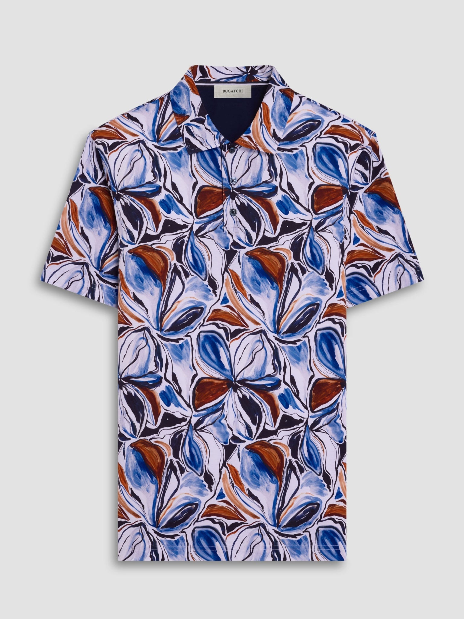 Bugatchi S/S Hendrix Polo, Classic Blue | Mondo Uomo Naples FL