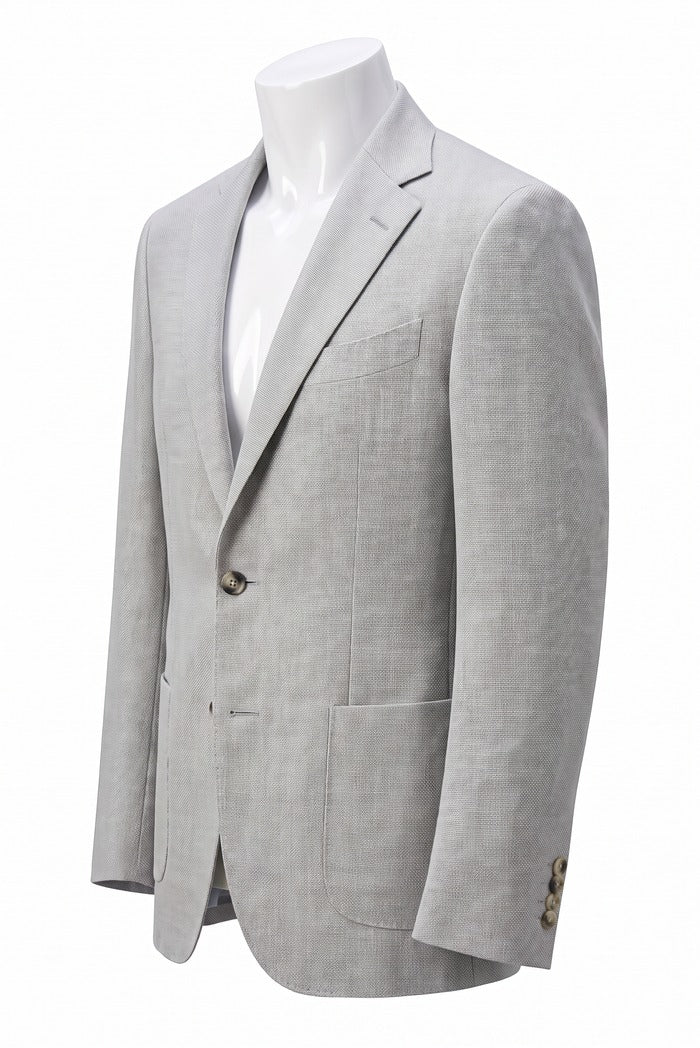 Sixty One Vitale Barberis Basketweave Sport Coat, Grey – three-quarter side view