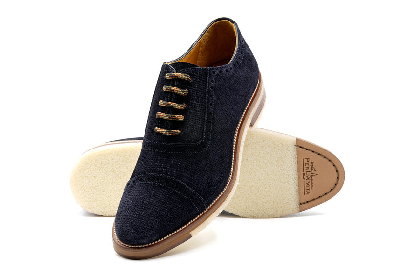 Martin Dingman Tuscan Cap Toe, NAVY – view 2