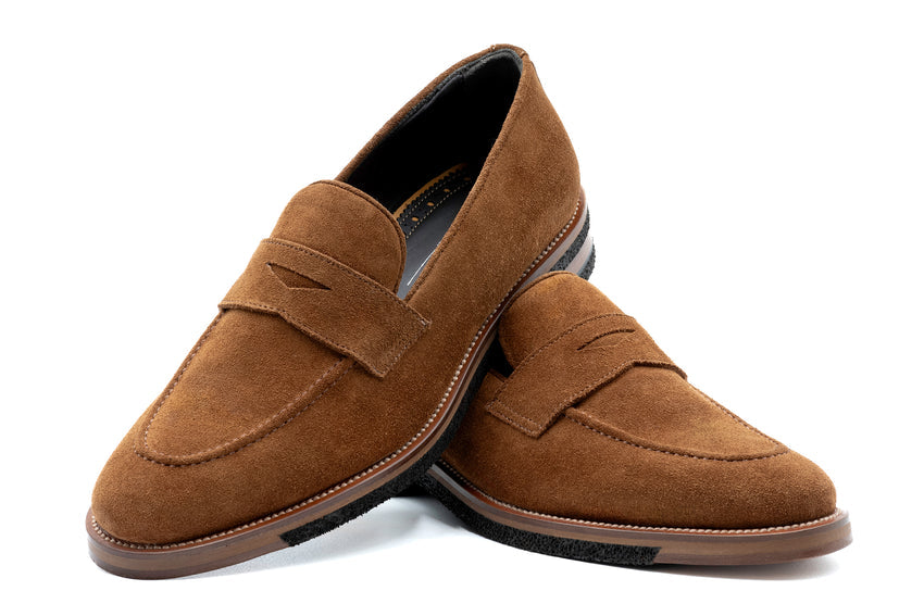 Martin Dingman Tuscan Penny Loafer, TOBACCO – view 5
