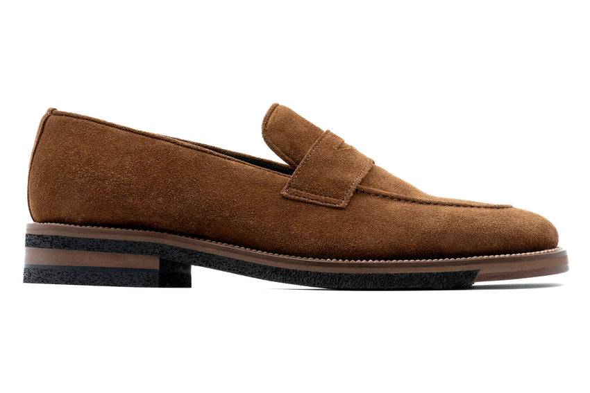 Martin Dingman Tuscan Penny Loafer, TOBACCO – view 6