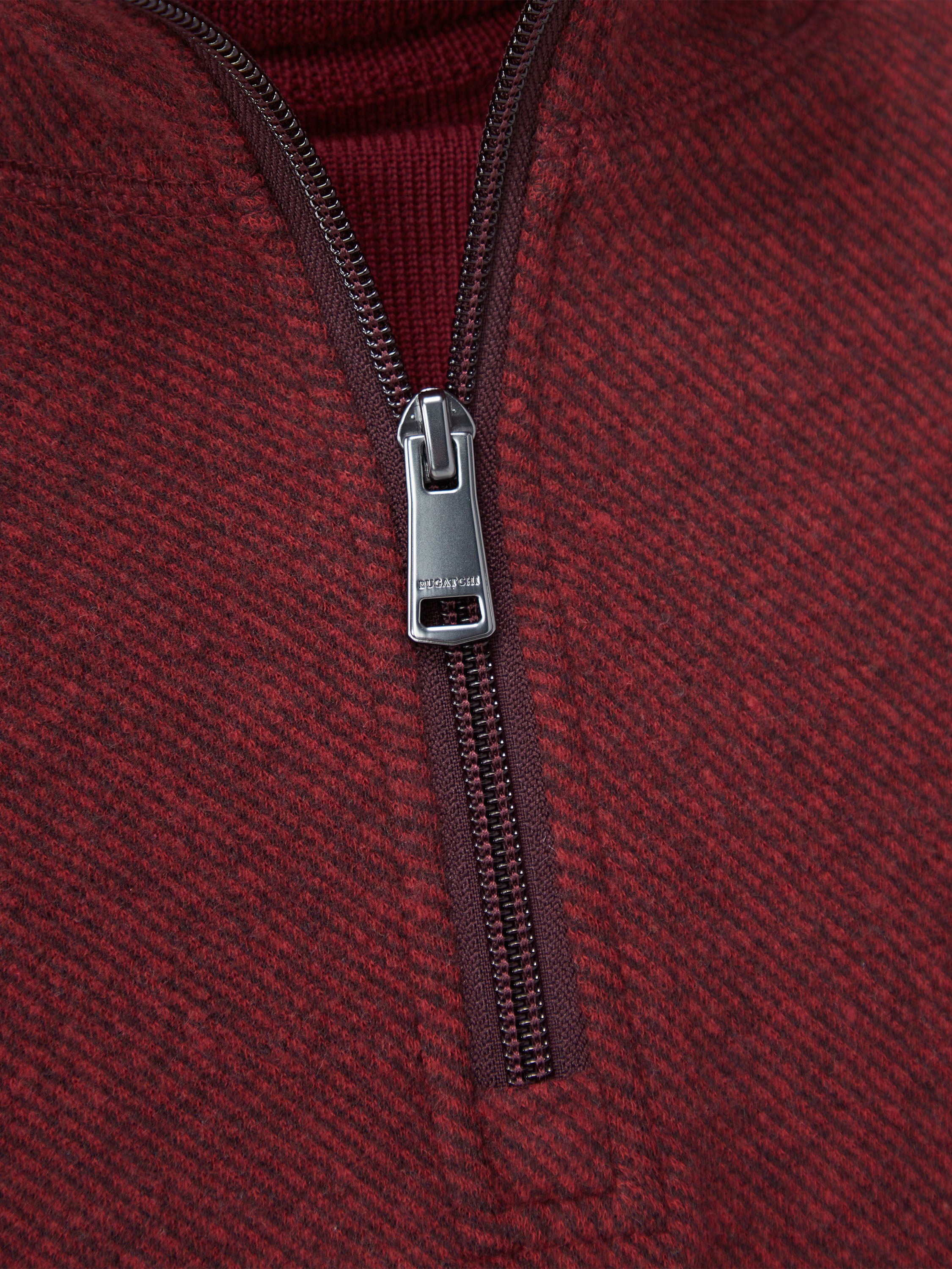 Diagonal Pinstripe Quarter Zip Pull Over