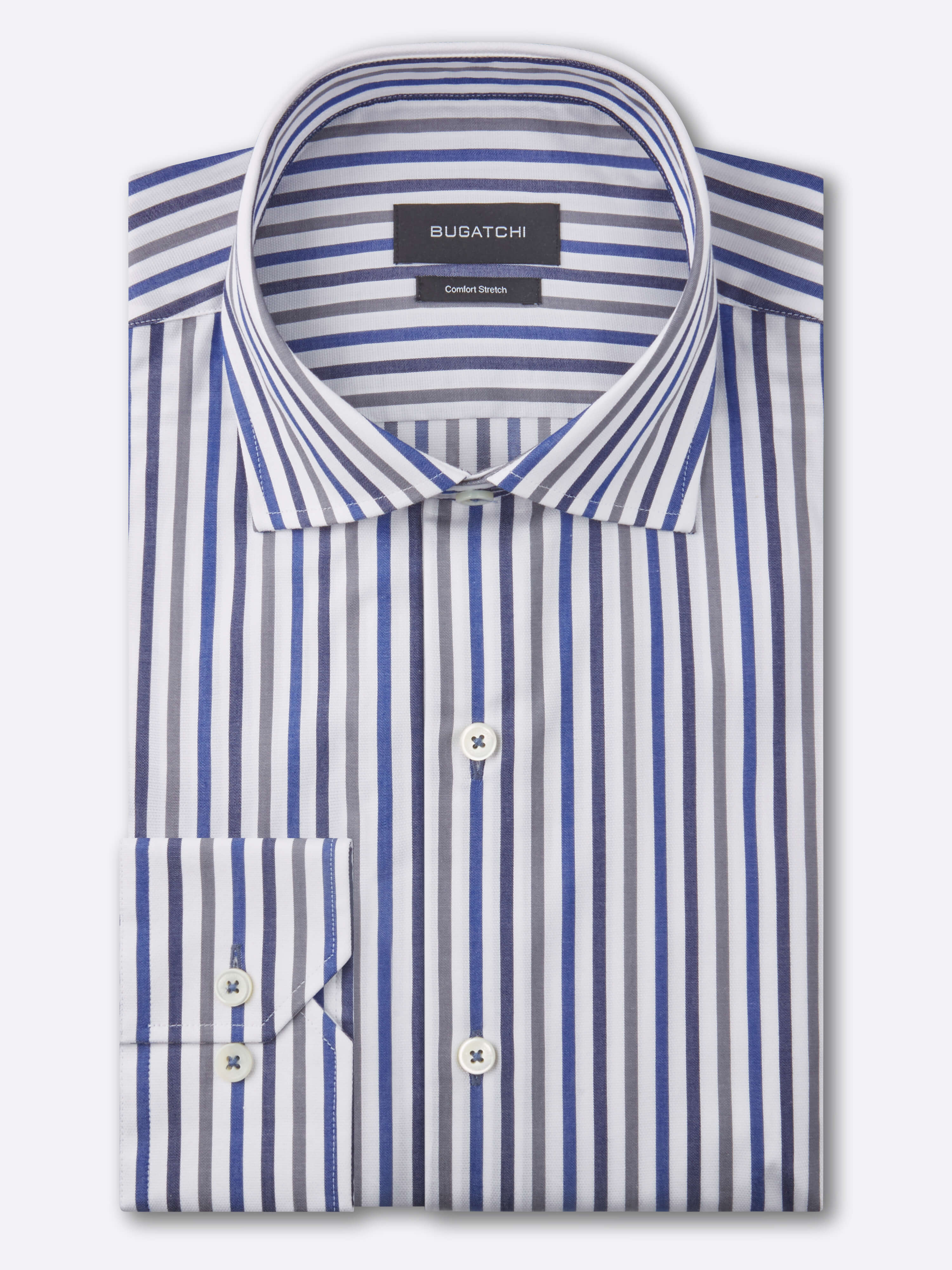 Men’s Bugatchi Striped Button Down sold Shirt