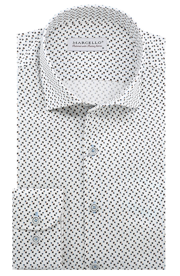 Marcello Long Sleeve Shirt, White