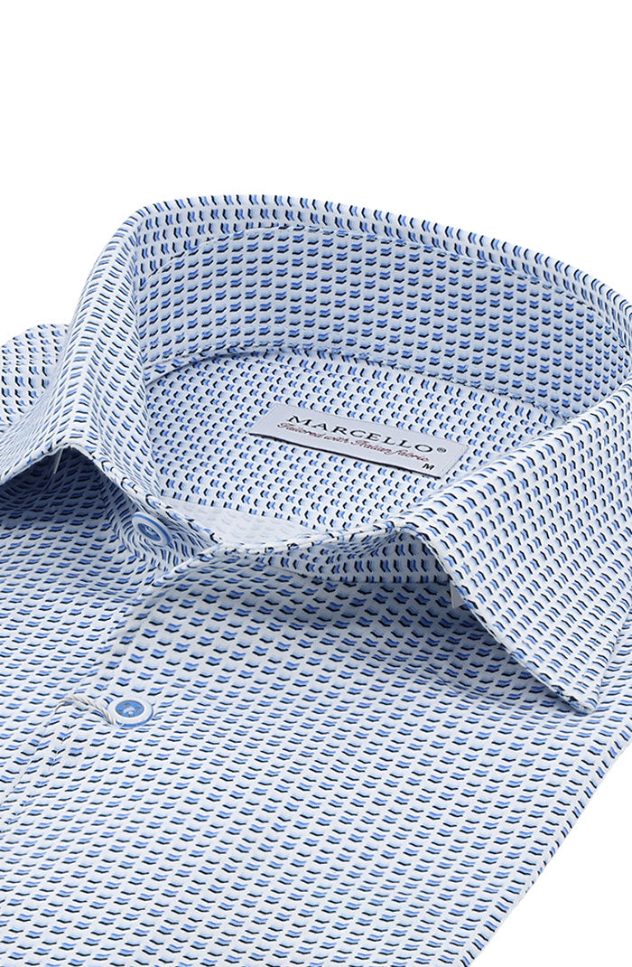 Marcello Long Sleeve Shirt, Sky