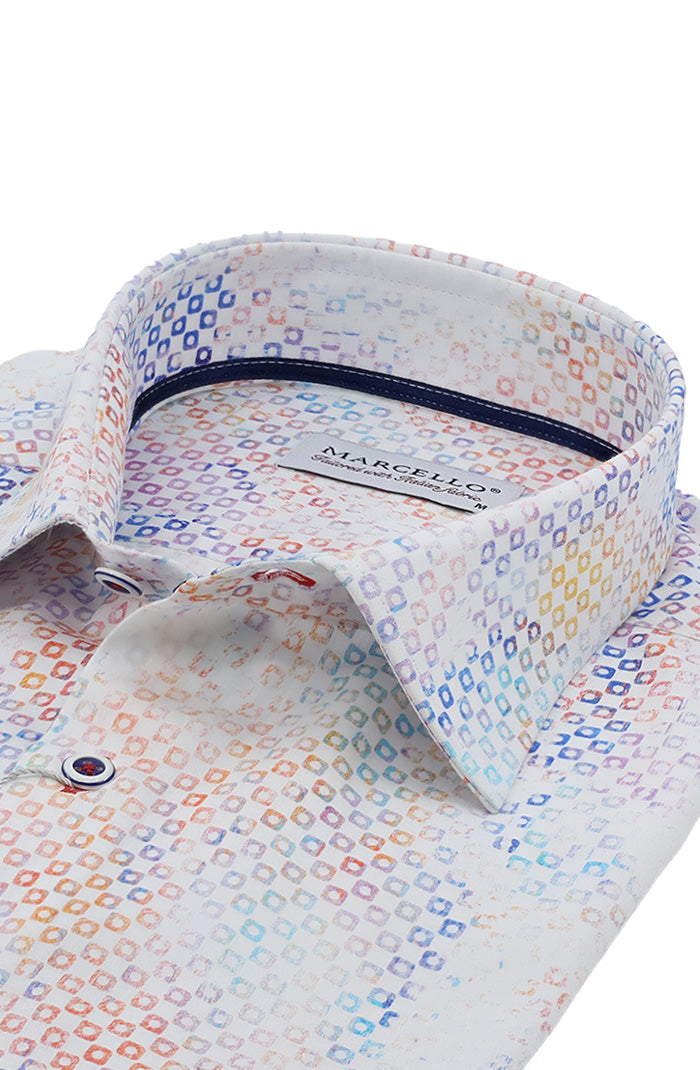 Marcello Long Sleeve Shirt, Rainbow