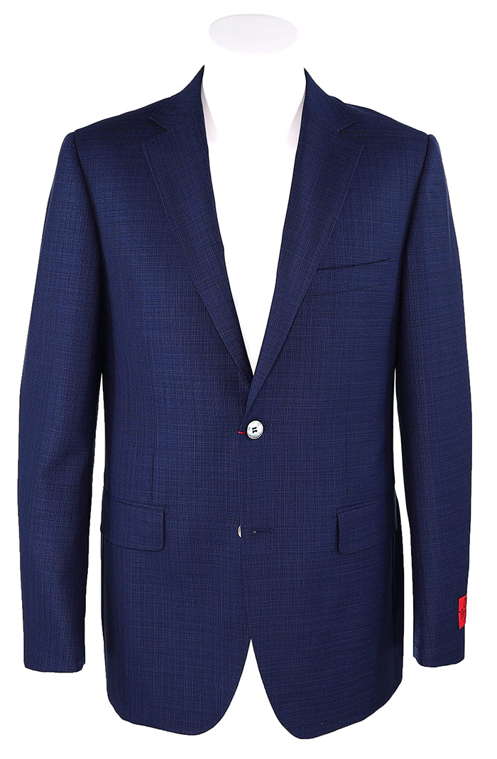 Byron Solid Navy Textured Sport Coat