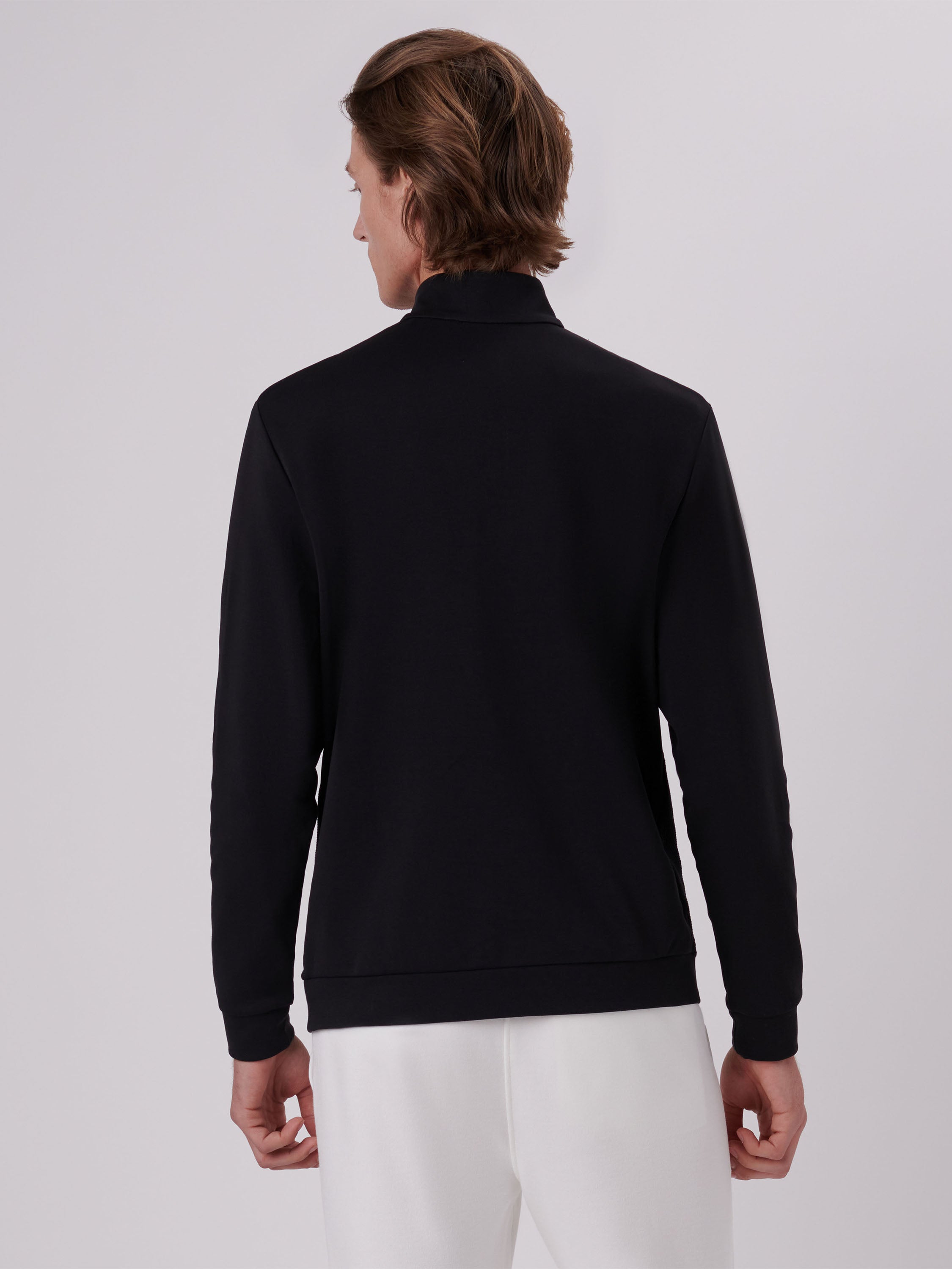 Bugatchi Solid Quarter Zip Sweater