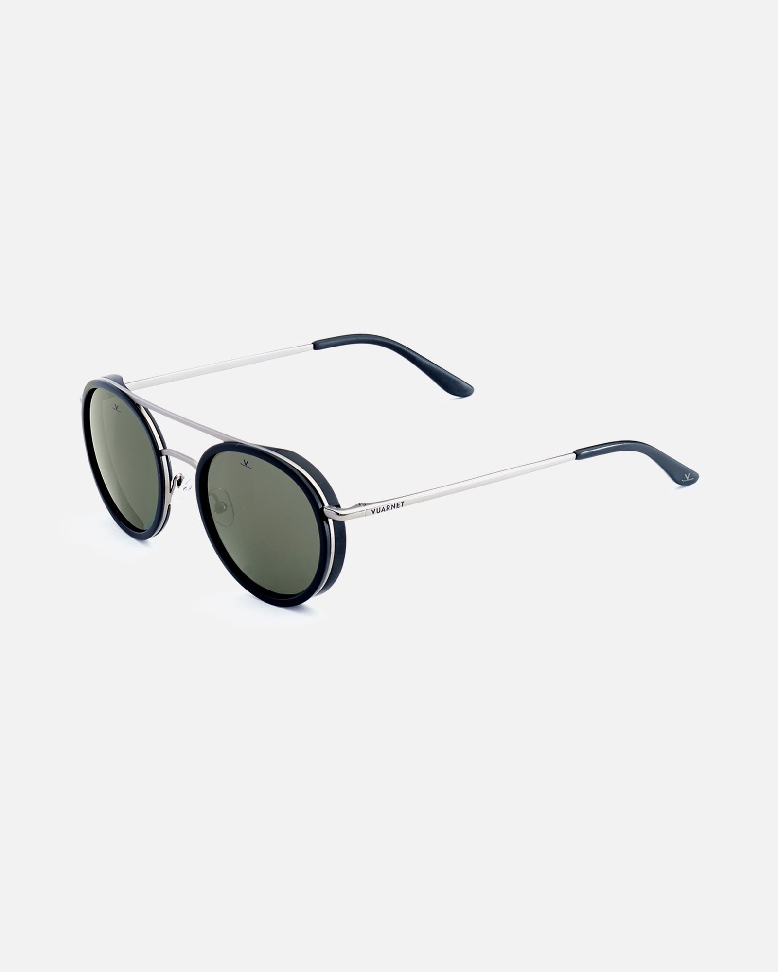 Vuarnet Black Edge Round Sunglasses