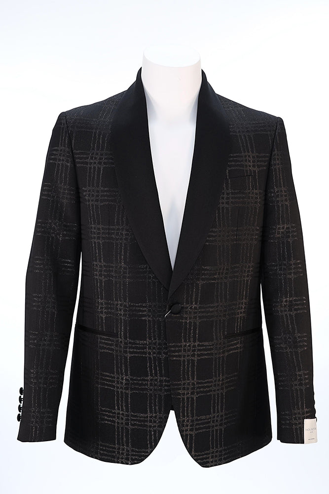 Jack Victor Black Tartan Dinner Jacket