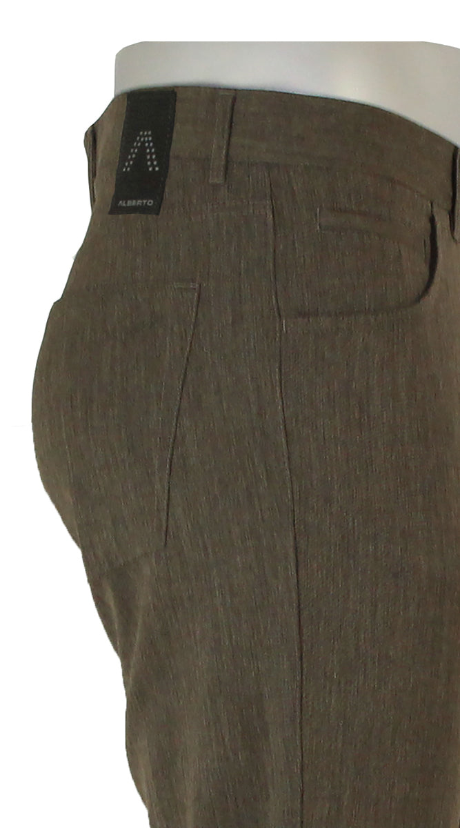 Alberto Stone Ceramica Pants Heather Brown